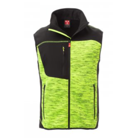 Gilet de travail sans manche fluo polaire