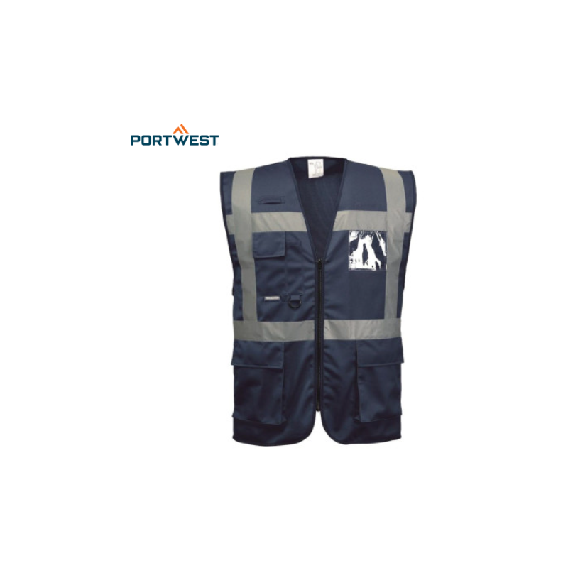 Gilet multipoches bandes réfléchissantes