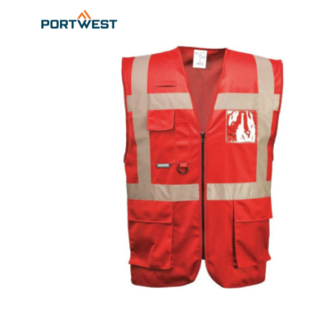 Gilet de chantier rouge