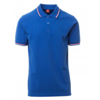 Polo bleu blanc rouge