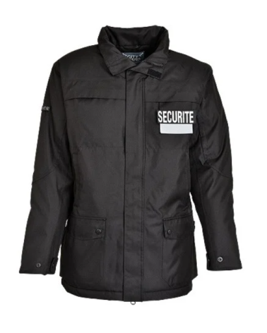 blouson agent de sécurité