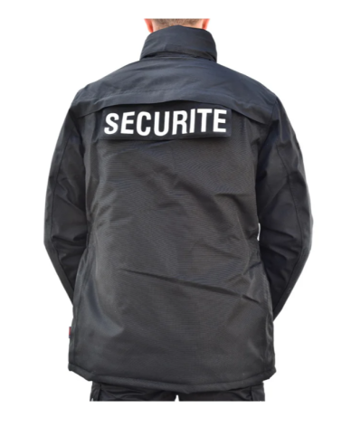 blouson agent de sécurité