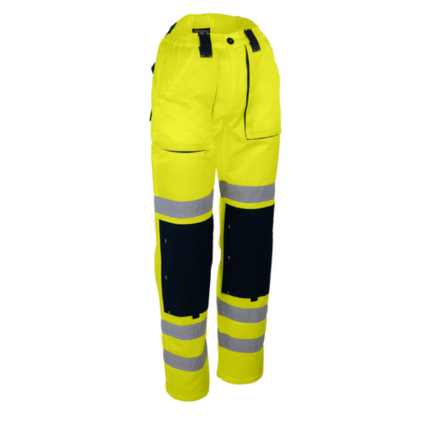 pantalon haute visibilité jaune